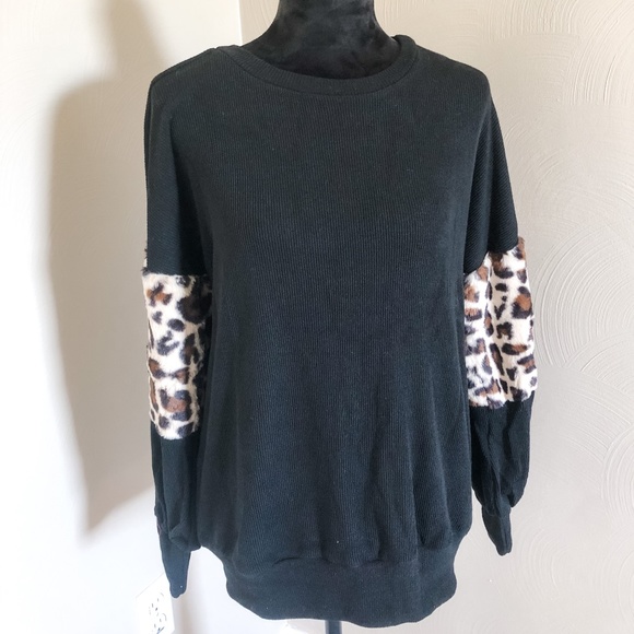 Sweaters | Heavy Weight Cheetah Print Sweatshirt | Poshmark